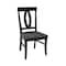 International Concepts Set of 2 Cosmo Chairs, Coal-Black/washed black C75-170P - alternate 2